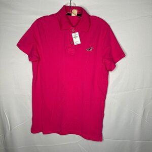 Hollister Pink Short Sleeve Polo